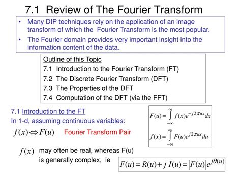 Ppt Topic 7 Fourier Transforms Powerpoint Presentation Free Ppt Topic 7 Fourier Transforms Powerpoint Presentation Free